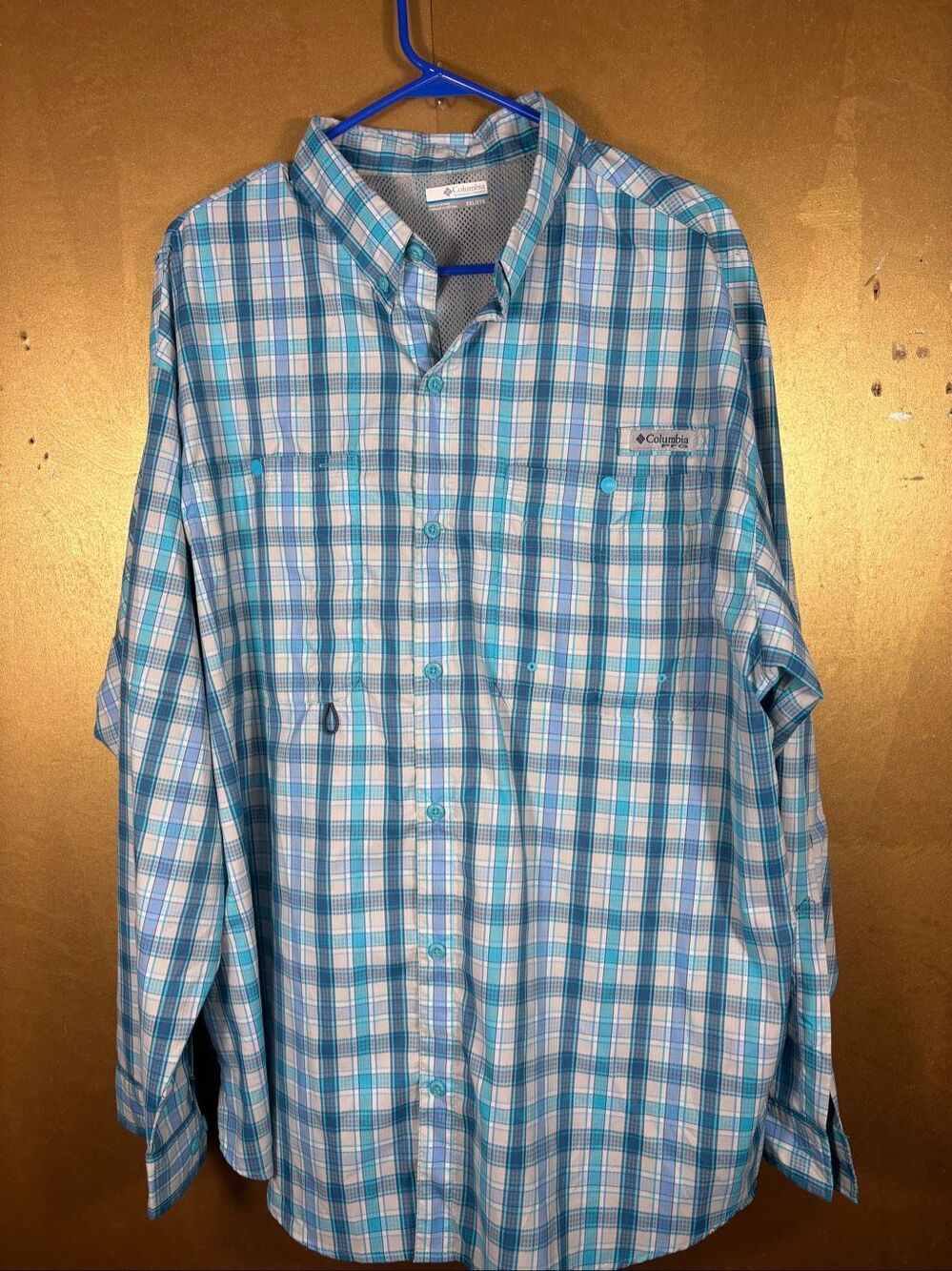 Columbia Mens PFG button down long sleeve shirt size XXL